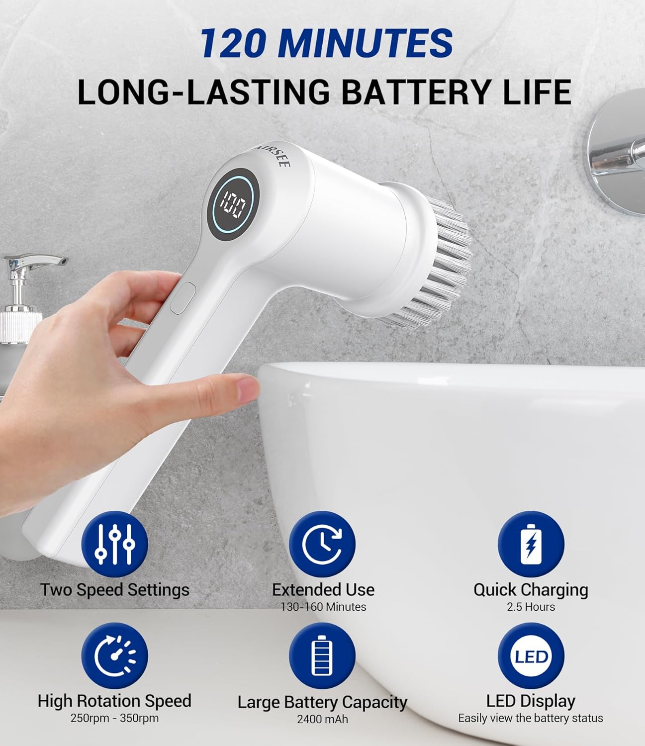 Electric Cleaning Scrubber - 7BurjMart