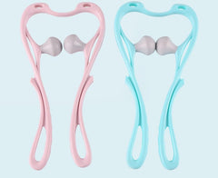 High Quality Multi-function Manual Relaxed Cervical Massager Pressure Relieve Double Ball Pressing Meridian Massager - 7BurjMart