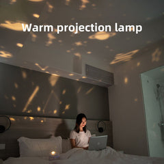 Projection Humidifier Portable Rechargeable Rotating Projection Night Light Bedroom Moisturizing Double Spray Double Fog - 7BurjMart