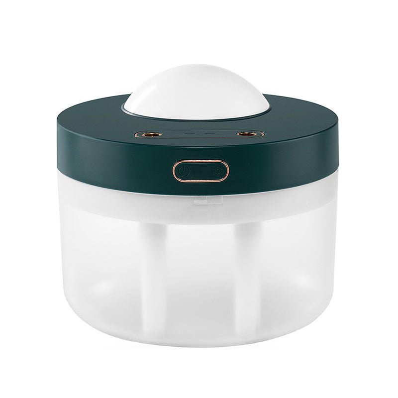 Projection Humidifier Portable Rechargeable Rotating Projection Night Light Bedroom Moisturizing Double Spray Double Fog - 7BurjMart