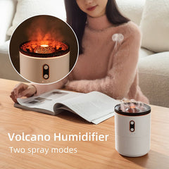Volcanic Flame Aroma Essential Oil Diffuser USB Portable Jellyfish Air Humidifier Night Light Lamp Fragrance Humidifier - 7BurjMart